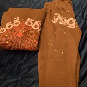 Sp5der 55555 sweatpants & hoodie